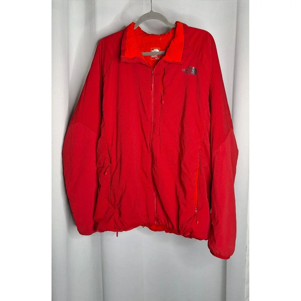 The North Face Ventrix Insulated Jacket Mens XL Red Ripstop Full Zip NF0A35DS